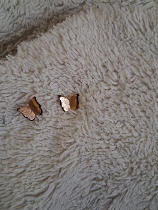 Jewelry - Gold Butterfly Stud Earrings - Women Accessories